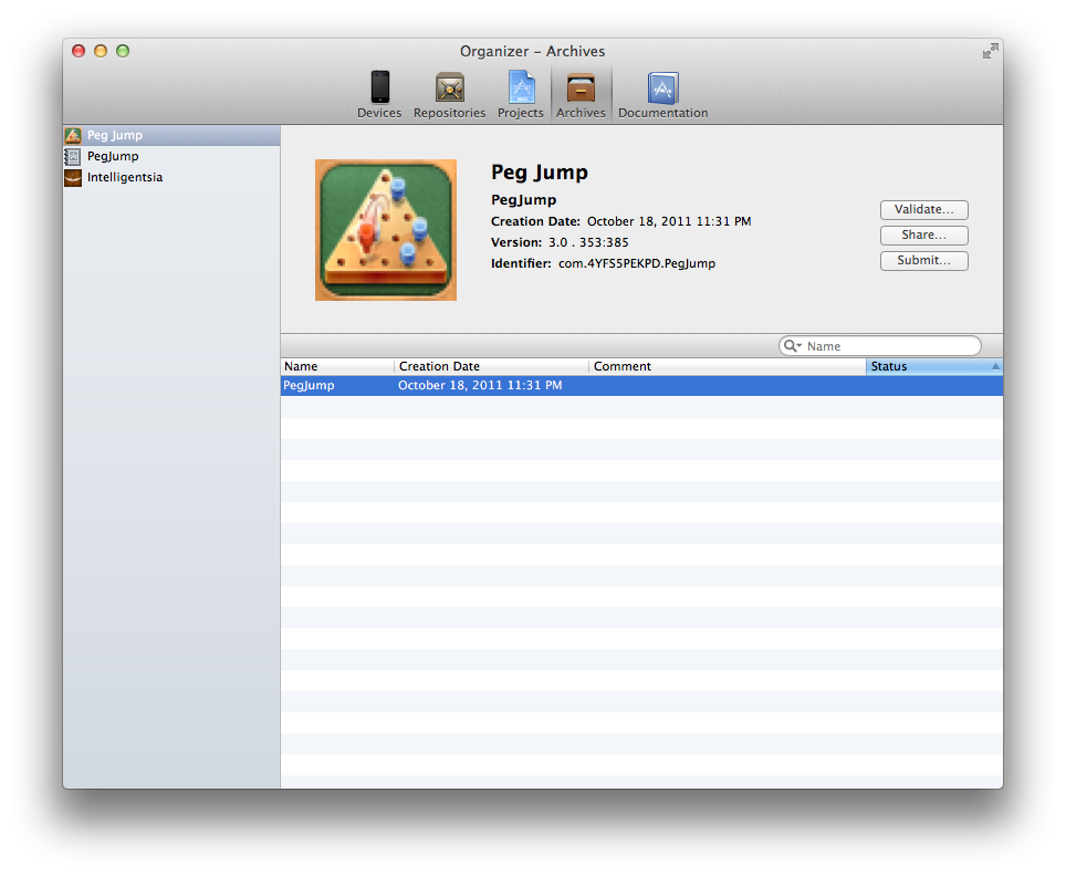 Xcode Archives – What a Buncha Jerks